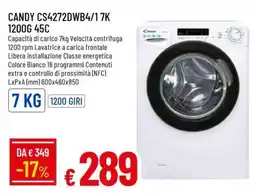 Famila CANDY CS4272DWB4/1 7K 1200G 45C offerta