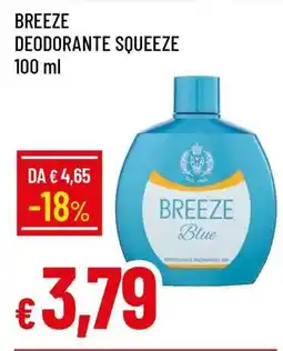 Famila BREEZE DEODORANTE SQUEEZE 100 ml offerta