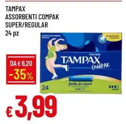 Famila Tampax Assorbenti Compak Super/Regular offerta