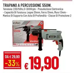 Famila TRAPANO A PERCUSSIONE 550W offerta