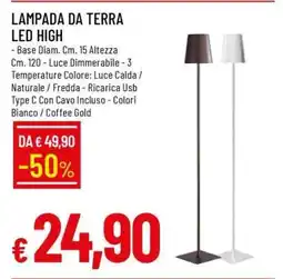 Famila LAMPADA DA TERRA LED HIGH offerta