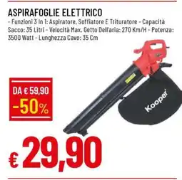 Famila ASPIRAGOGLIE ELETTRICO offerta