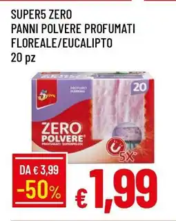 Famila SUPER5 ZERO PANNI POLVERE PROFUMATI FLOREALE/EUCALIPTO offerta