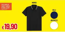 Famila Polo Uomo in Piquet 'Armata di Mare Jeans' offerta