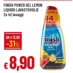 Famila FINISH POWER GEL LEMON LIQUIDO LAVASTOVIGLIE offerta
