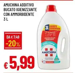 Famila AMUCHINA ADDITIVO BUCATO IGIENIZZANTE CON AMMORBIDENTE 3 L offerta