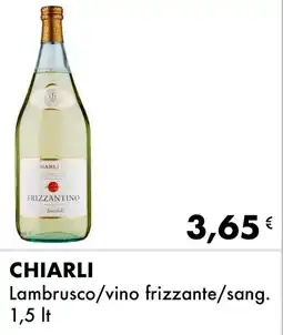 Iper Tosano CHIARLI Lambrusco/vino frizzante/sang. offerta
