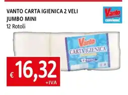 Famila VANTO CARTA IGIENICA 2 VELI JUMBO MINI offerta