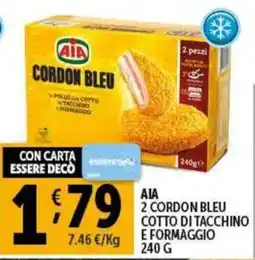 Gourmet Déco Aia 2 cordon bleu cotto di tacchino e formaggio offerta