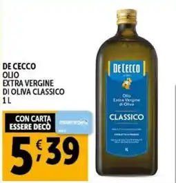 Gourmet Déco De cecco olio extra vergine di oliva classico offerta