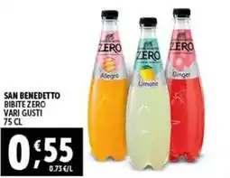 Gourmet Déco San benedetto bibite zero vari gusti offerta