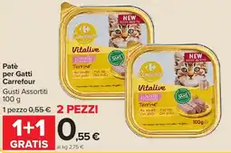 Carrefour Market Patè per Gatti Carrefour offerta