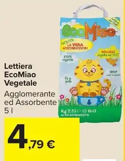 Carrefour Market Lettiera EcoMiao Vegetale offerta