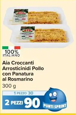 Carrefour Market Aia Croccanti Arrosticinidi Pollo con Panatura al Rosmarino offerta