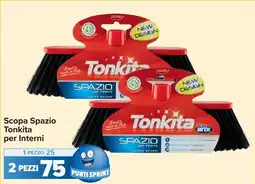 Carrefour Market Scopa Spazio Tonkita per Interni offerta