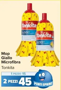 Carrefour Market Mop Giallo Microfibra Tonkita offerta