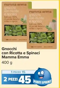 Carrefour Market Gnocchi con Ricotta e Spinaci Mamma Emma offerta