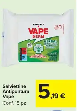Carrefour Market Salviettine Antipuntura Vape offerta