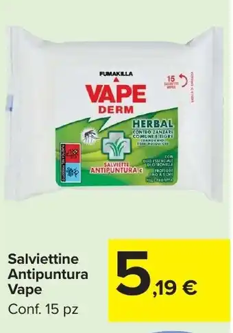 Carrefour Market Salviettine Antipuntura Vape offerta