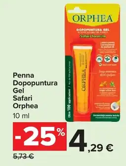 Carrefour Market Penna Dopopuntura Gel Safari Orphea offerta