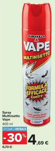 Carrefour Market Spray Multinsetto Vape offerta