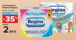 Carta Igienica Rotoloni Regina