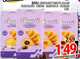 Il Genio Supermercato Bauli croissant farciti cioccolato-crema-albicocca - ciliegia offerta