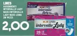 Gran Risparmio Lines assorbenti intervallo lady maxi/intervallo lady maxi long offerta