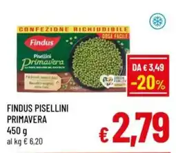 A&O Findus pisellini primavera offerta