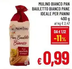 A&O Mulino bianco pan bauletto bianco pane ideale per panini offerta