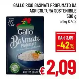 A&O Gallo riso basmati profumato da agricoltura sostenibile offerta