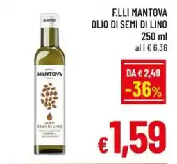 A&O F.lli mantova olio di semi di lino offerta