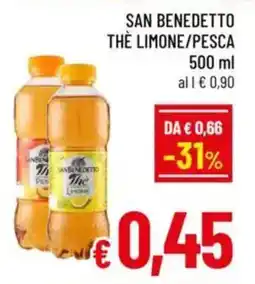 A&O San benedetto thè limone/pesca offerta