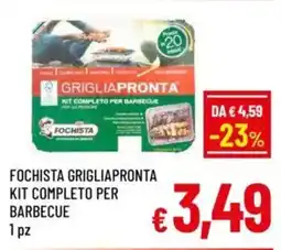 A&O Fochista grigliapronta kit completo per barbecue offerta