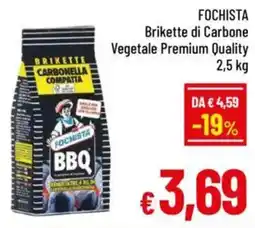 A&O FOCHISTA Brikette di Carbone Vegetale Premium Quality offerta