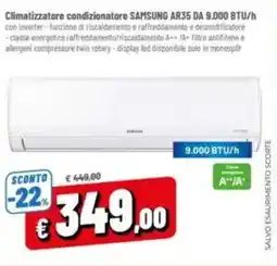 A&O Climatizzatore condizionatore SAMSUNG AR35 DA 9.000 BTU/h offerta