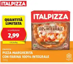 ALDI Italpizza pizza margherita con farina 100% integrale offerta