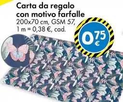 Tedi Carta da regalo con motivo farfalle offerta