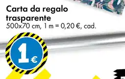 Tedi Carta da regalo trasparente offerta