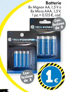 Tedi Batterie TEDI POWER offerta