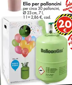 Elio per palloncini