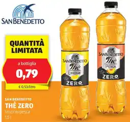 ALDI San benedetto the zero limone/pesca offerta