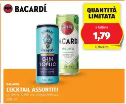 ALDI Bacardi cocktail assortiti gin tonic 6,5% vol./mojito 5% vol. offerta