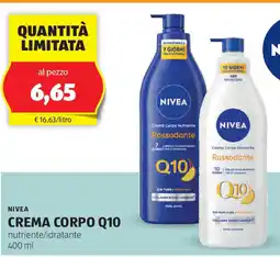 ALDI Nivea crema corpo Q10 offerta