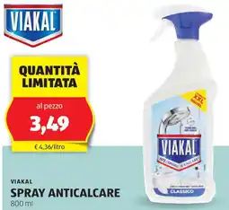 ALDI Viakal spray anticalcare offerta