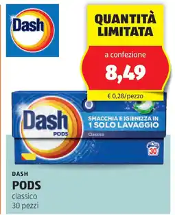 ALDI Dash pods classico 30 pezzi offerta
