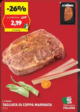 ALDI Il podere tagliata di coppa marinata offerta