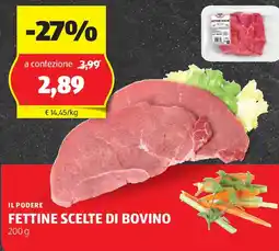 ALDI Il podere fettine scelte di bovino offerta