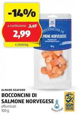 ALDI Almare seafood bocconcini di salmone norvegese offerta