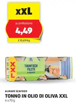 ALDI Almare seafood tonno in olio di oliva XXL offerta